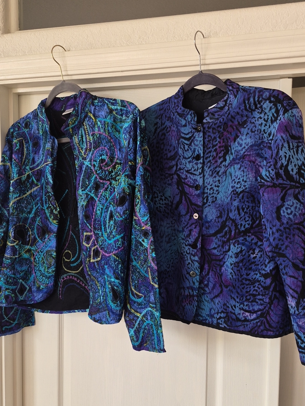 Chico's 100% Silk, Statement Jackets Sz Med - Picture 3 of 16